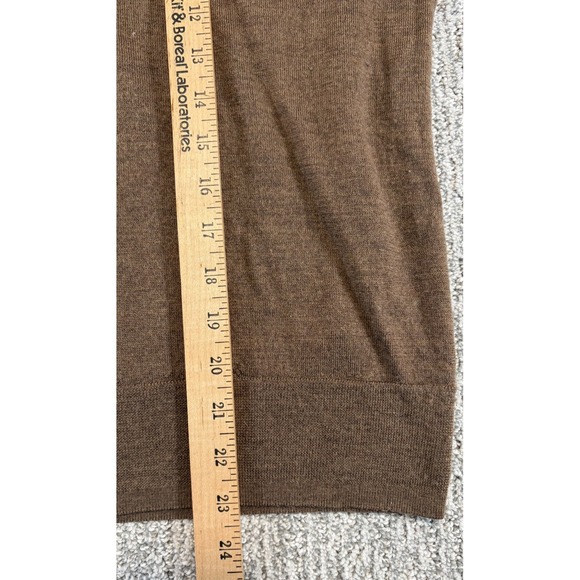 GAP 100% Merino Wool Brown Turtleneck Sweater Size XXL Long Sleeve Lightweight - Picture 6 of 7